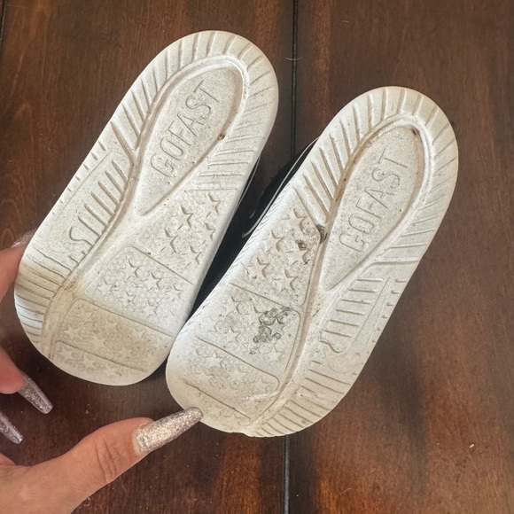 Nike Star Runner 2 Black & White Kids Shoes with Velcro Straps 8C - Picture 9 of 12